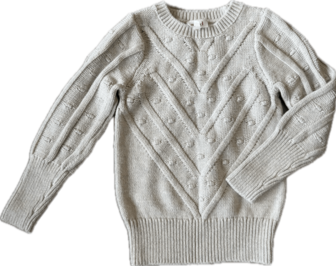 Seed Knitted Jumper, Cream/Off-white, 5