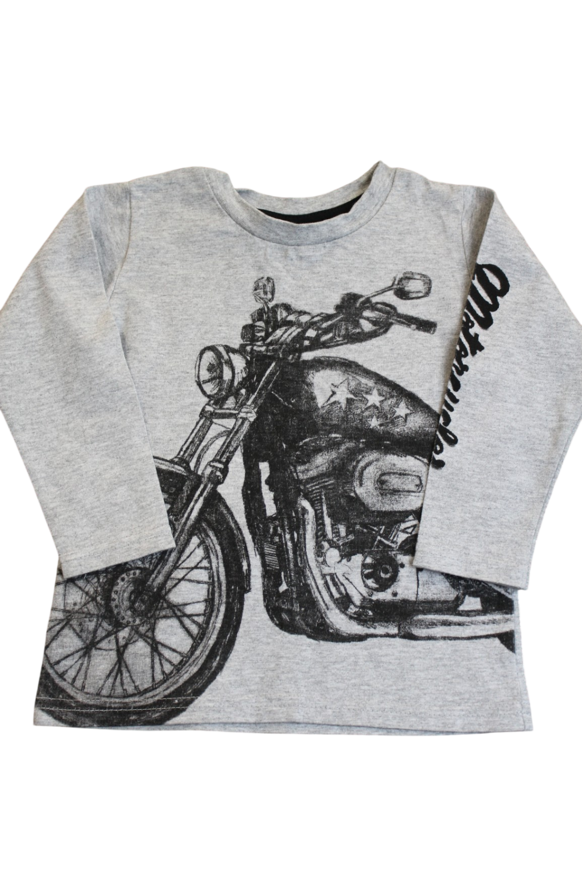 Milky Long-Sleeve Top, Grey, 2