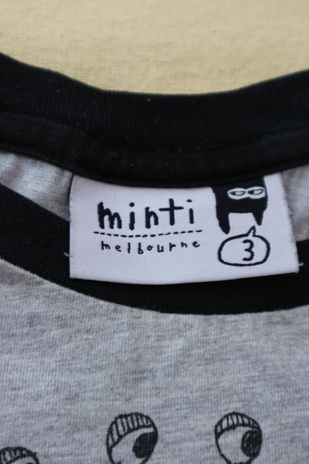 Minti T-Shirt, Grey and black, 3