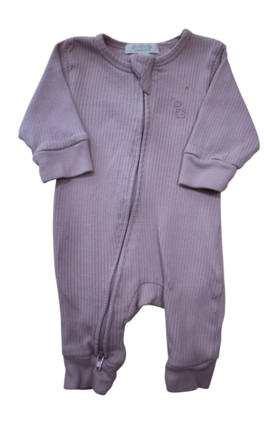 Purebaby Jumpsuit, Dusty pink, 0000