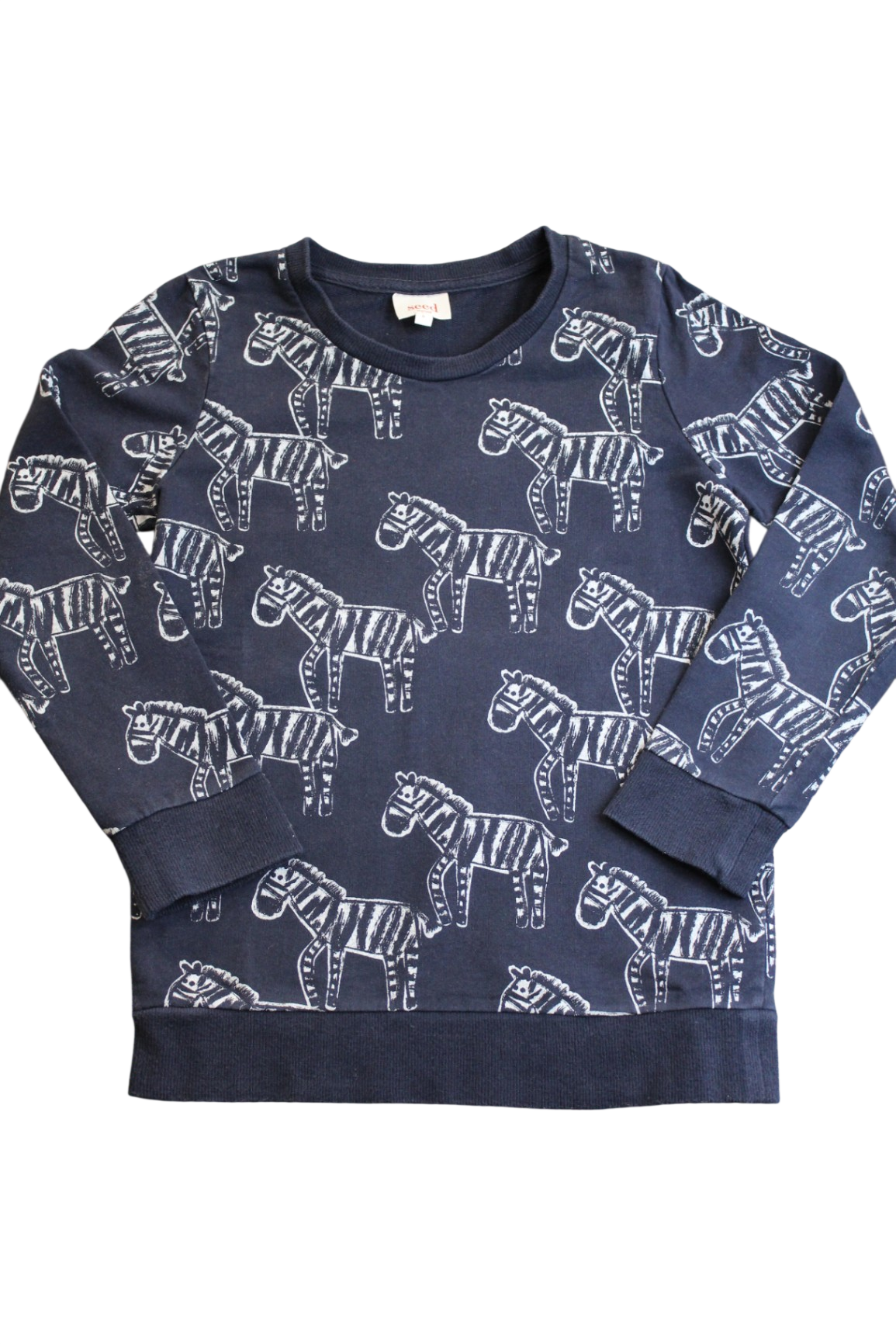Seed Jumper, Navy blue and white, 8