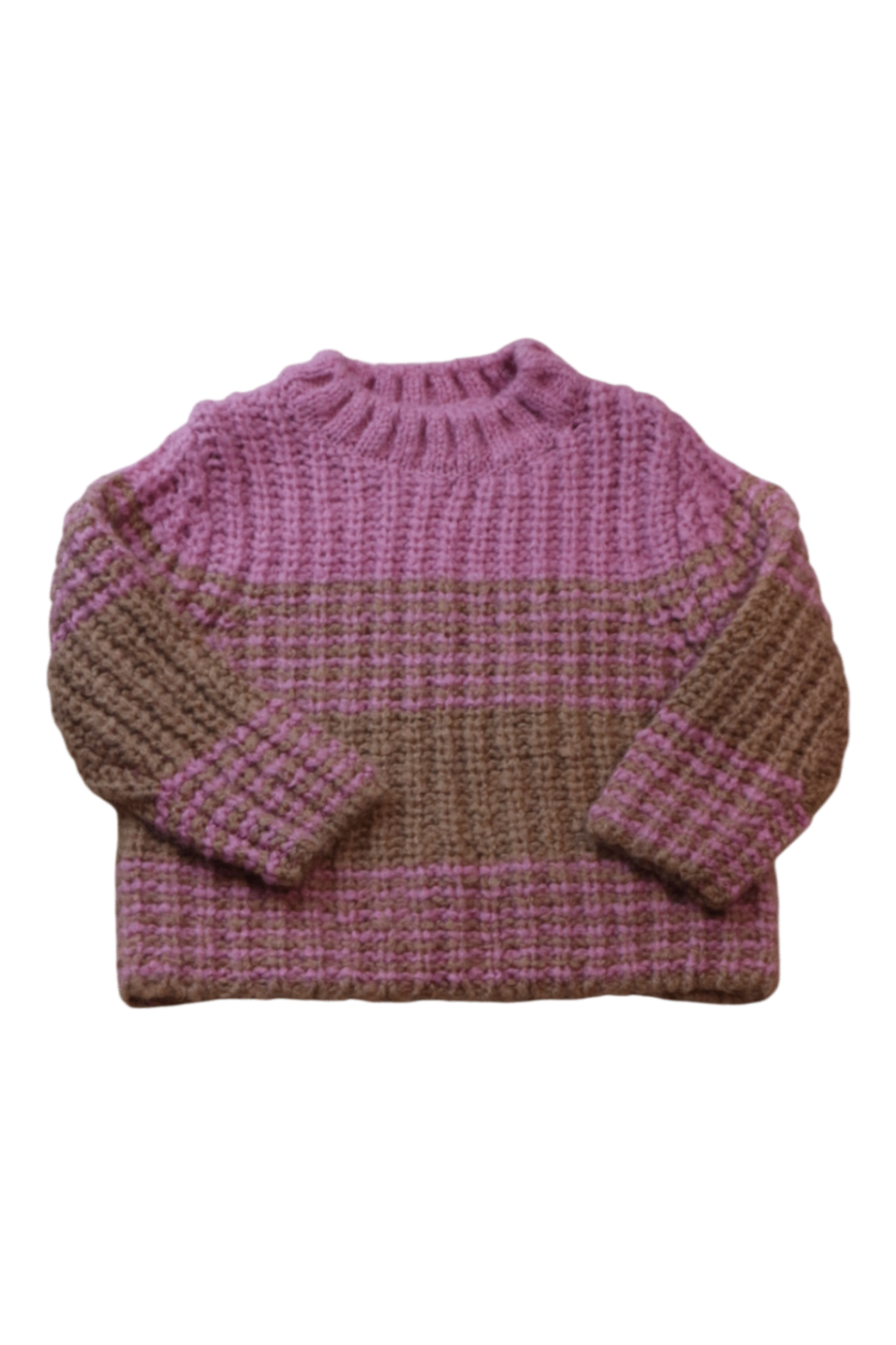 Seed Jumper, Pink and Brown, 3