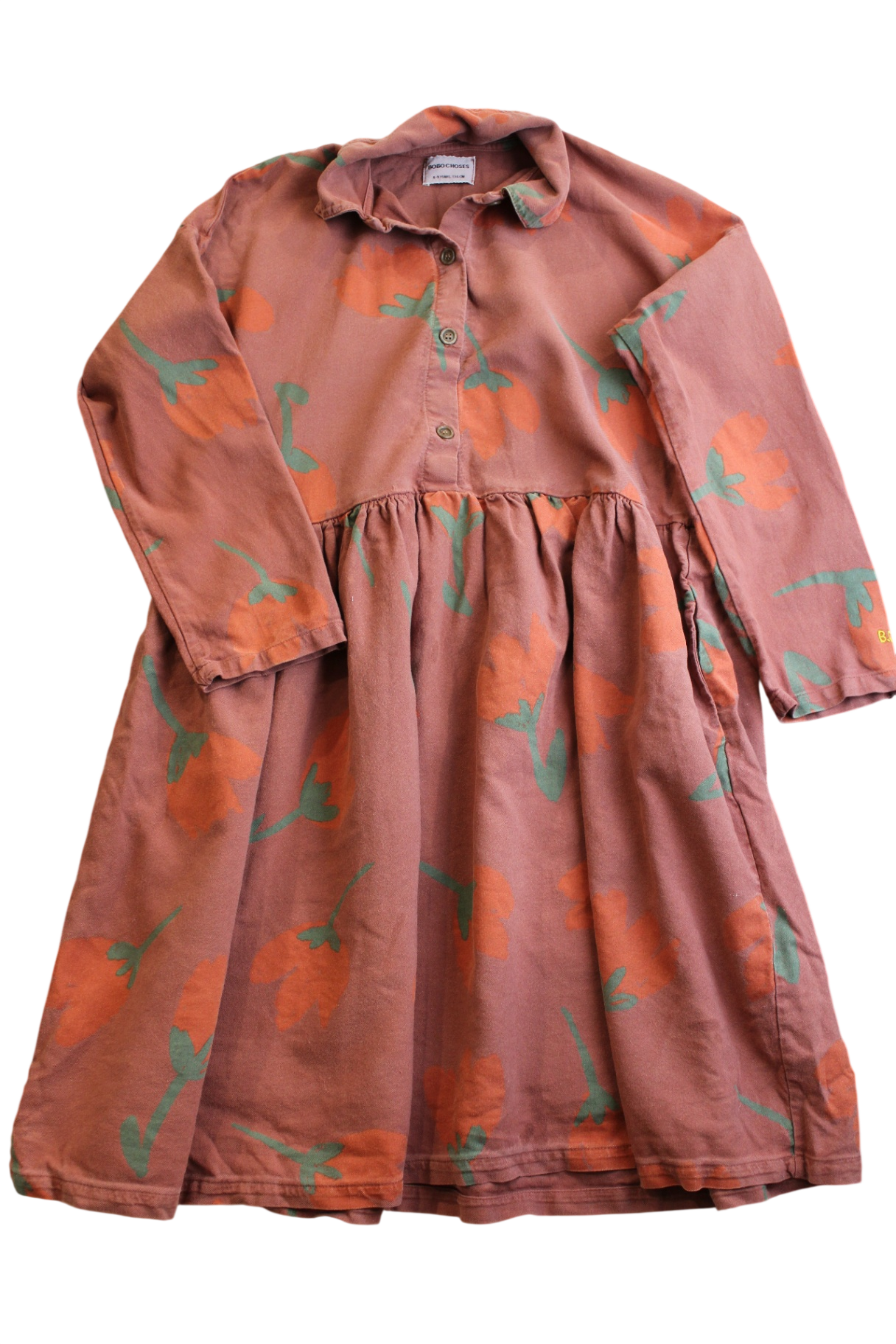 Bobo Choses Dress, brown, 8-9