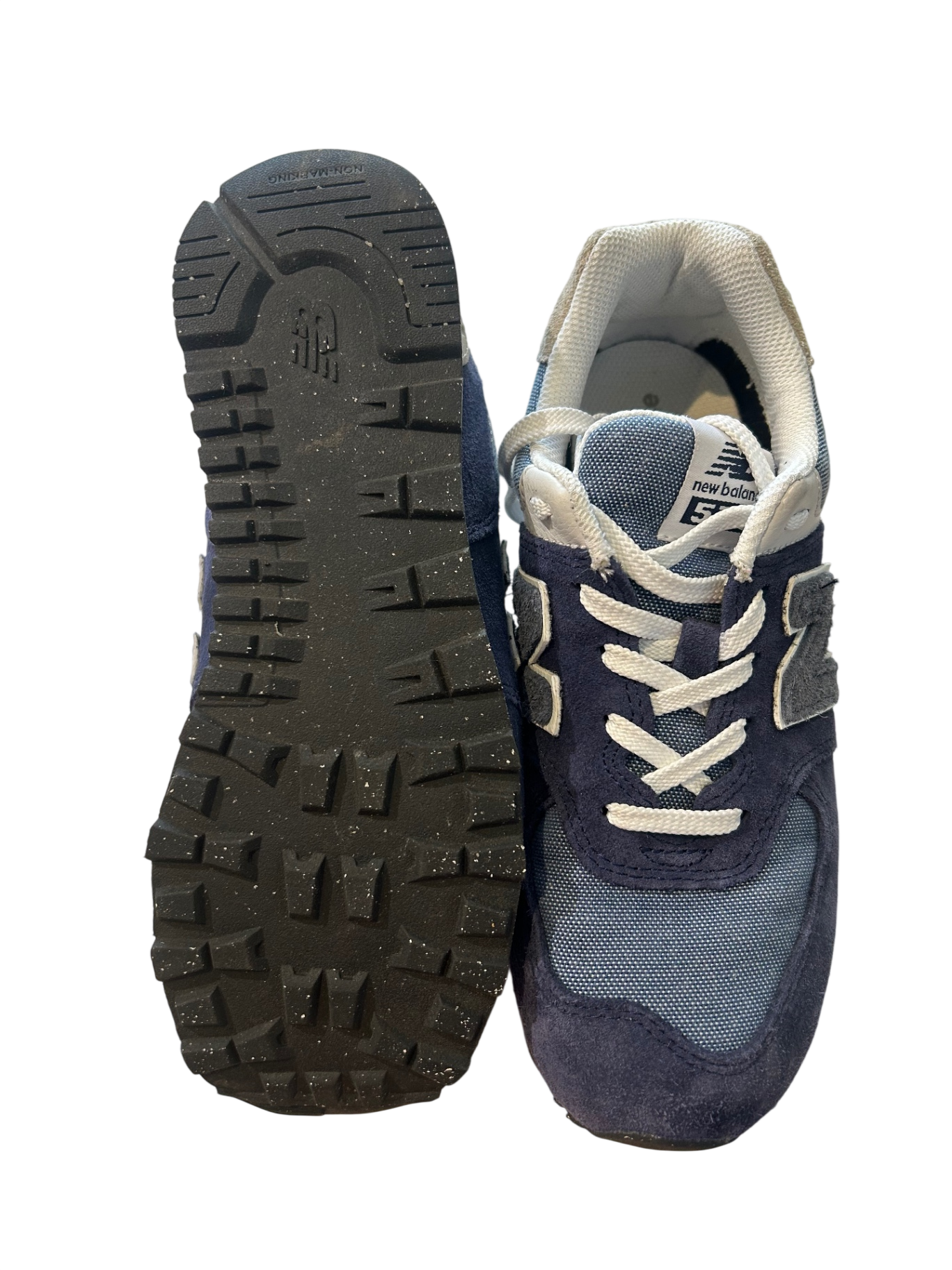 New Balance Sneakers, Navy blue, white, grey, black, US3