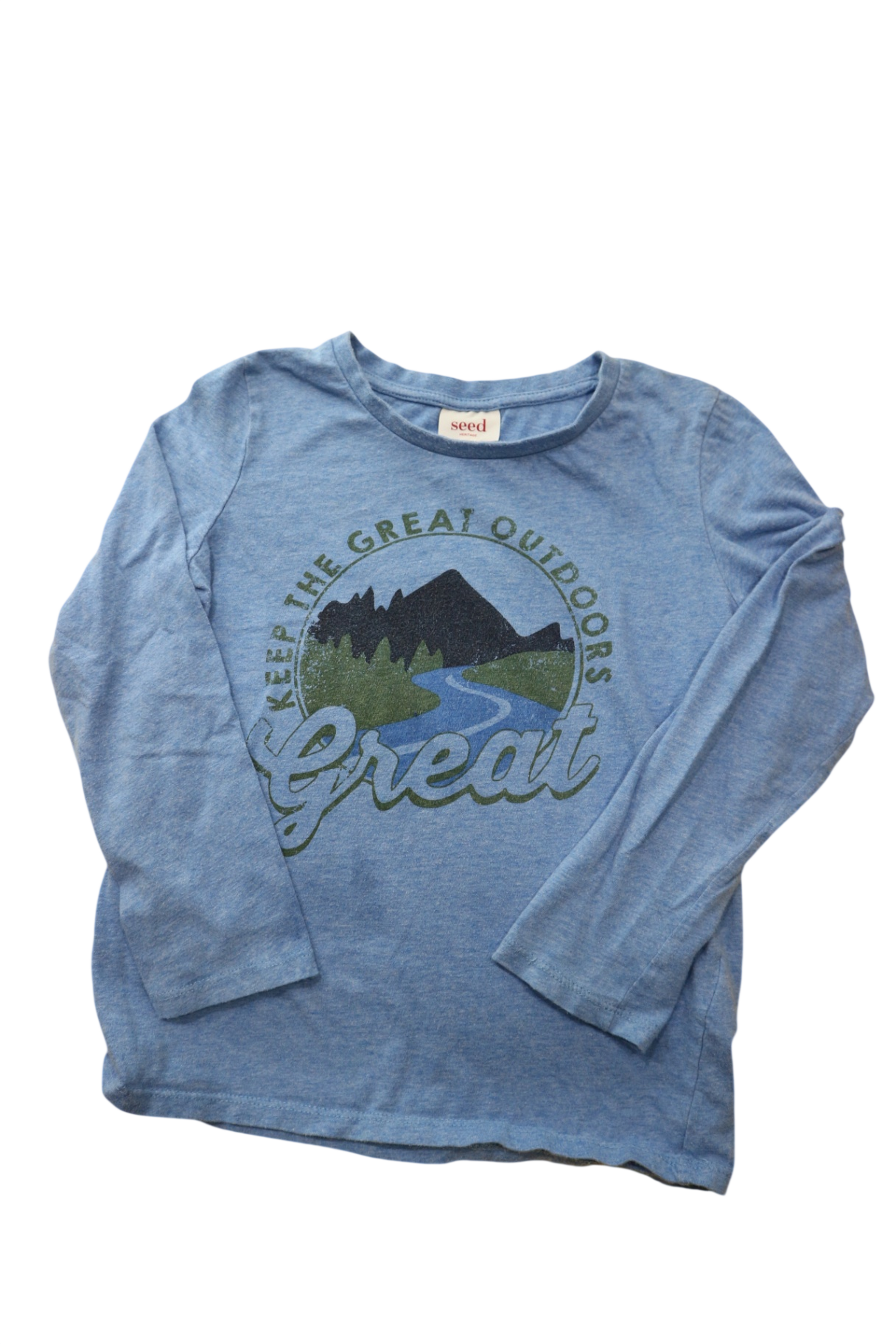 Seed Heritage Long-Sleeve T-Shirt, Blue, 7