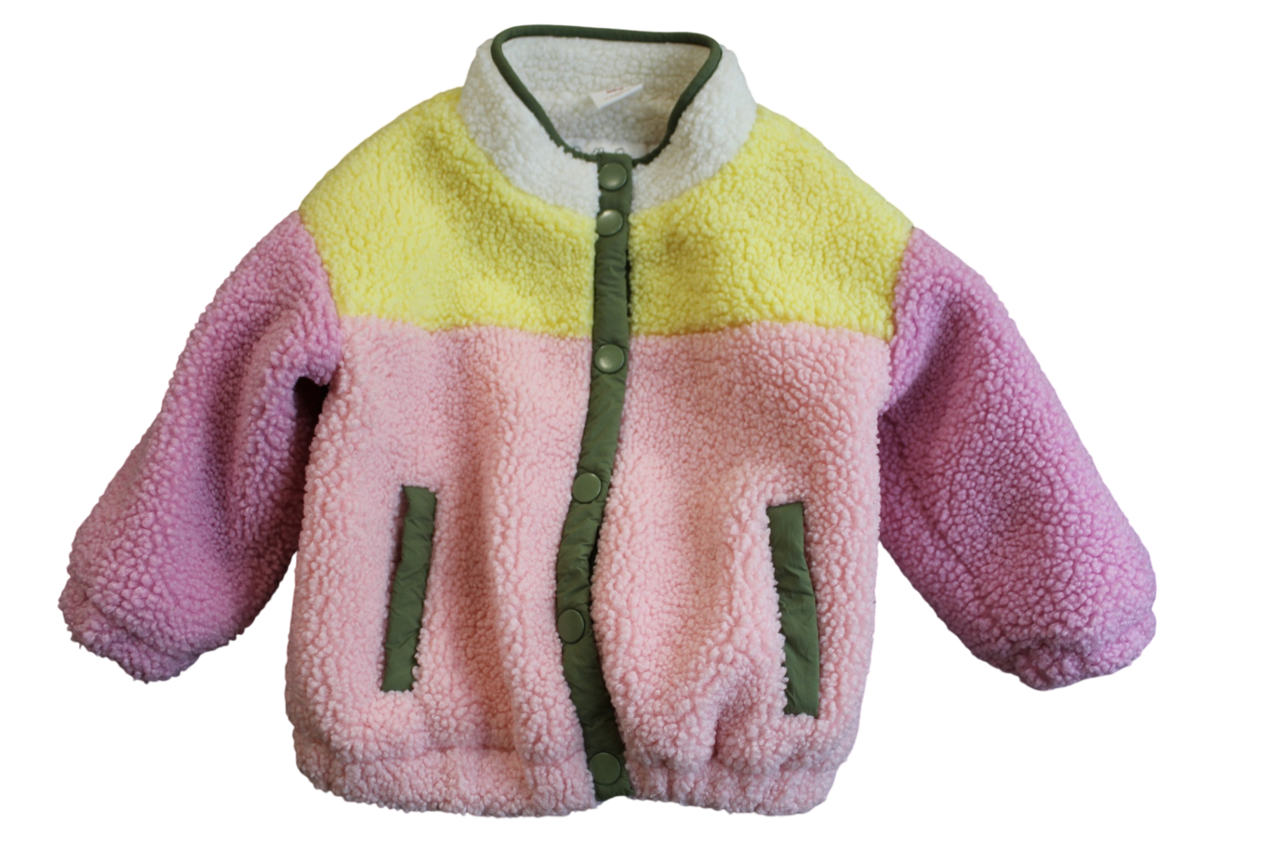 Seed Jacket, Pink, yellow, white and green, 1