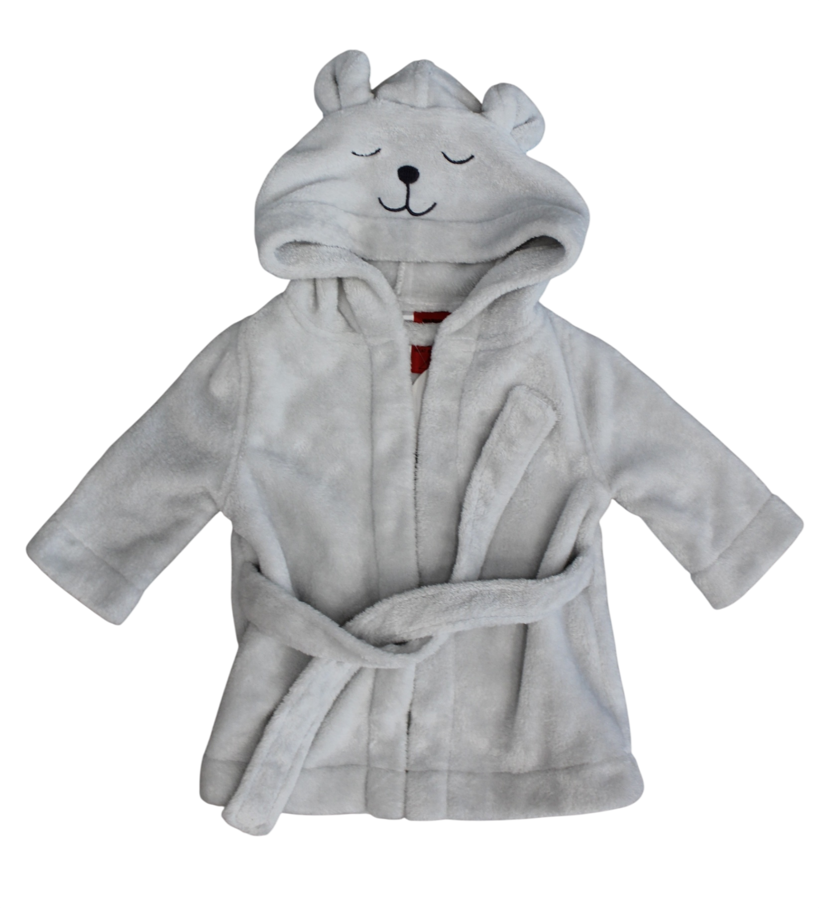 Baby Sheridan Dressing Gown, Off white/grey, 1