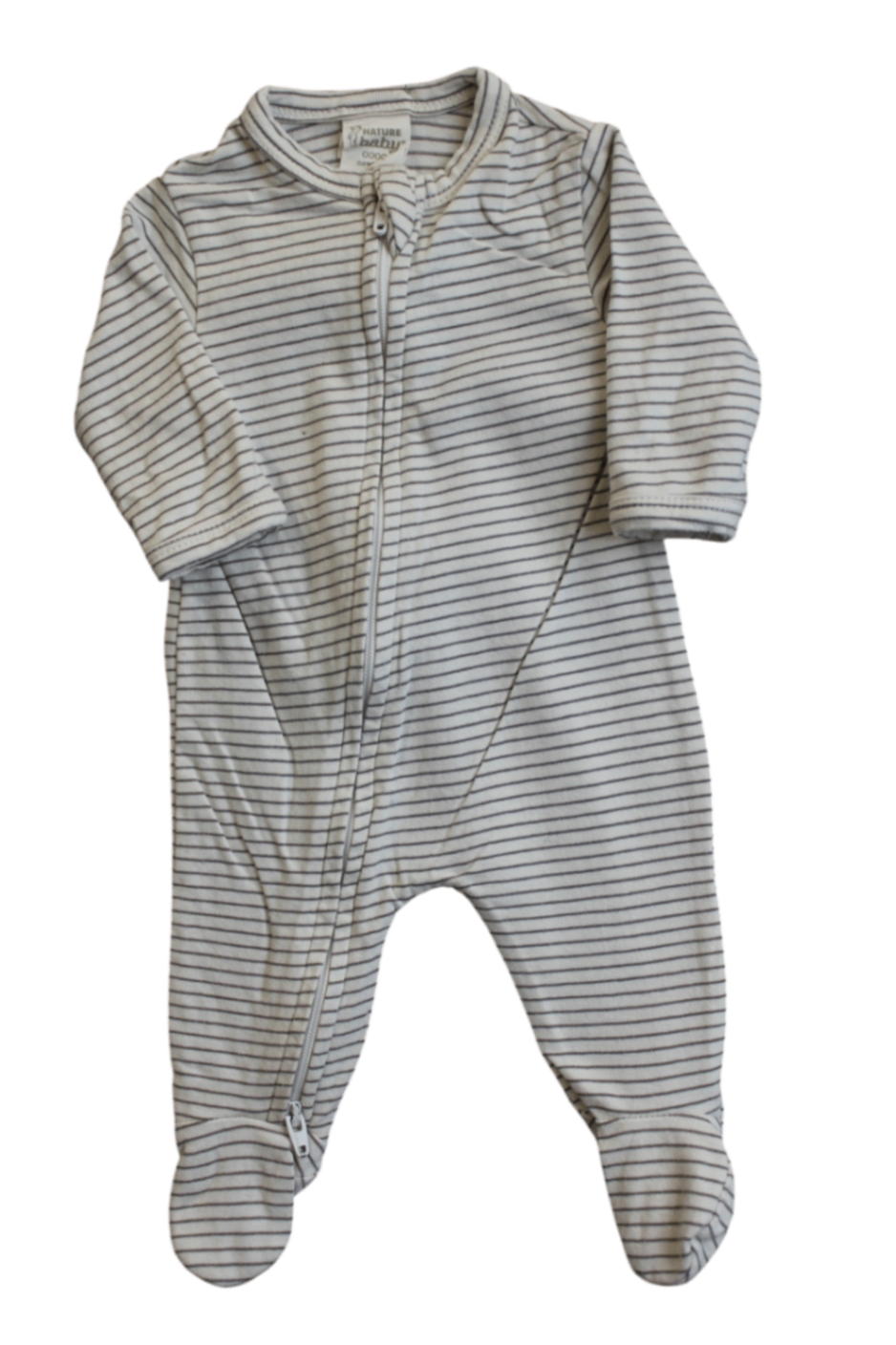 Nature Baby Playsuit, Cream and grey, 0000