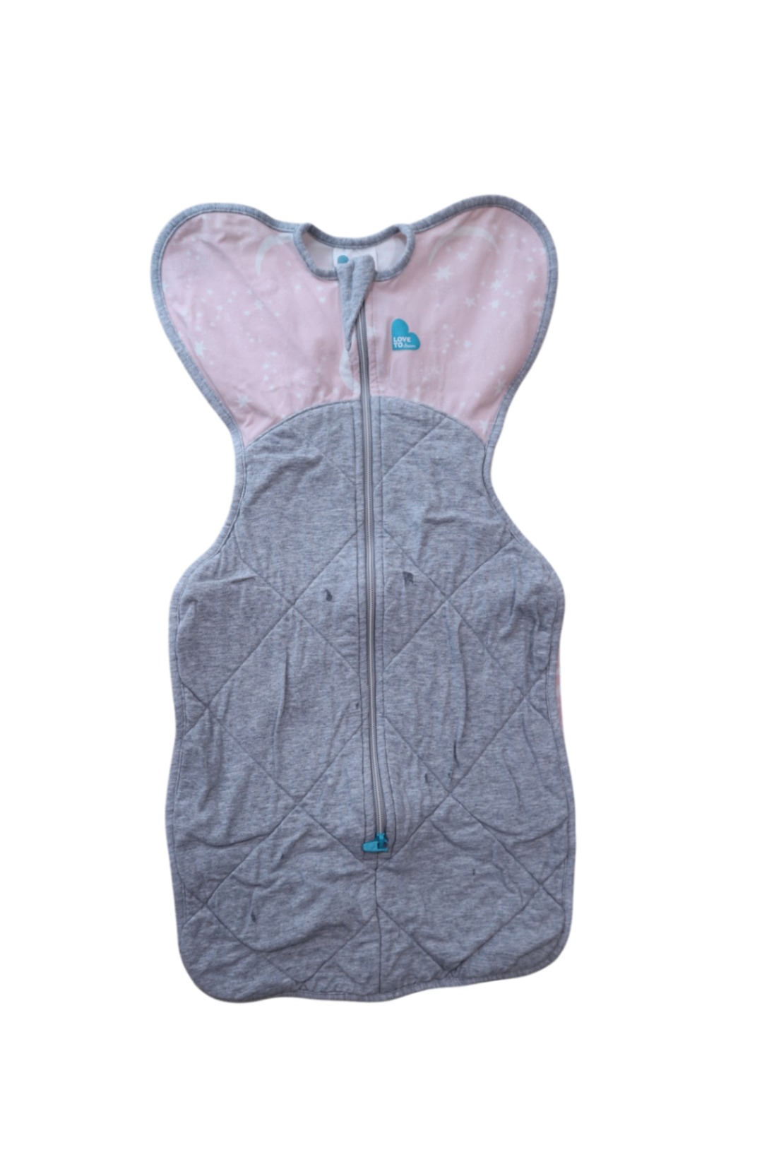Love to Dream Sleeping Bag, Grey and Pink, NB, 2.5 TOG