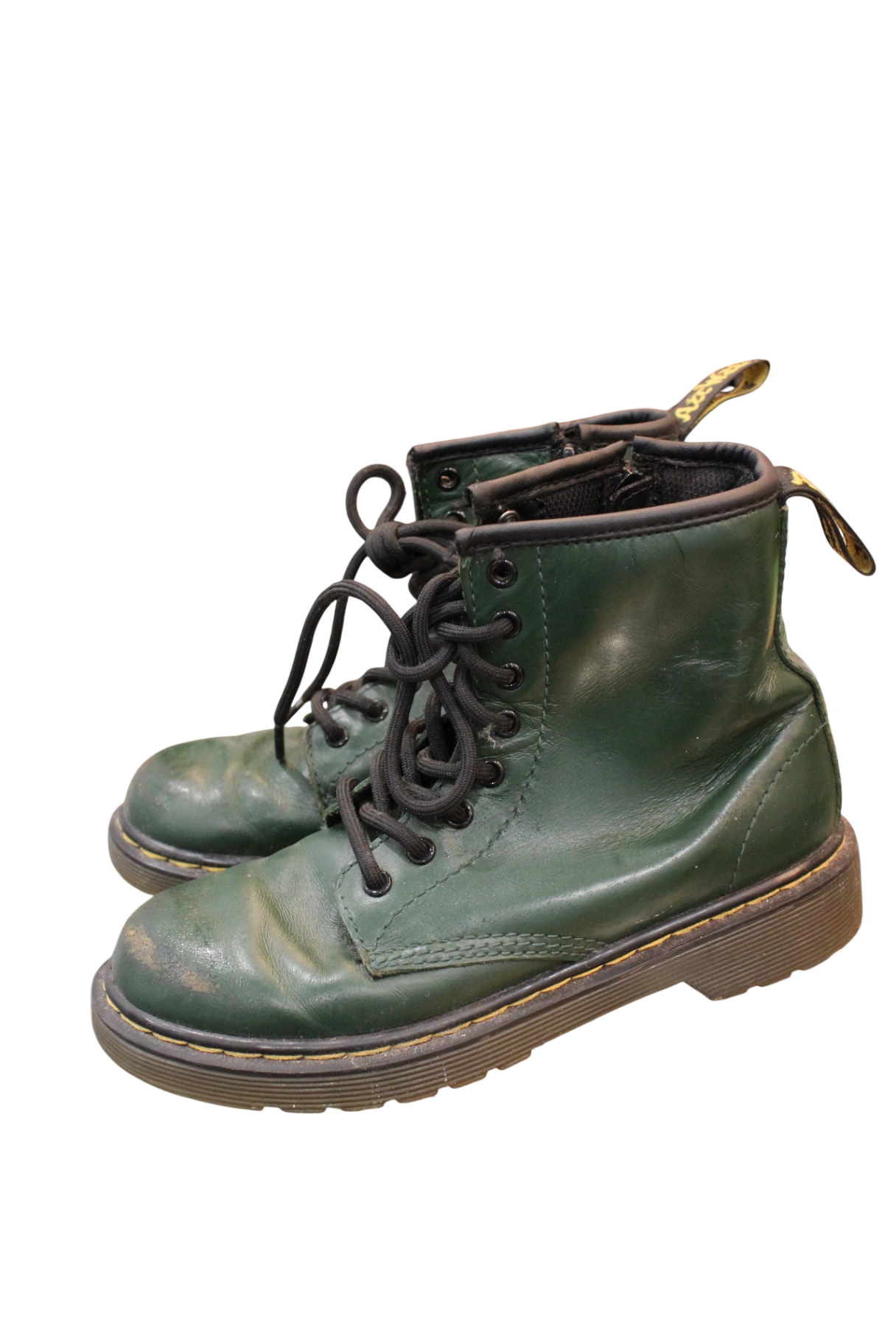 Dr. Martens Boots, Green, US 1/EUR 32