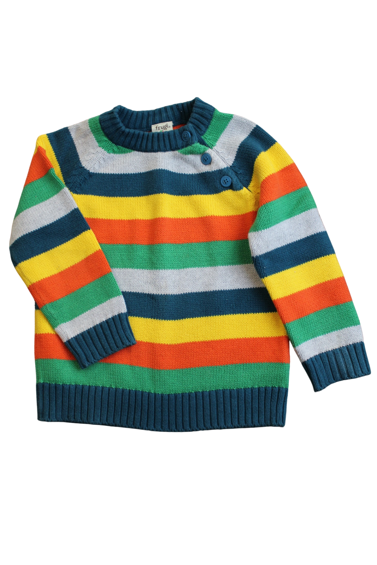 Frugi Knitwear, Multi, 3-4