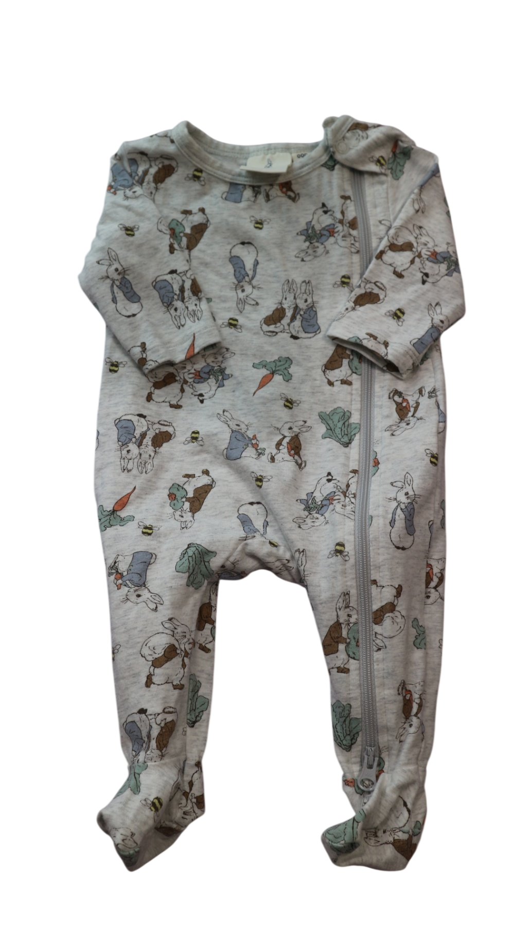 Peter Rabbit Jumpsuit, Grey, 000