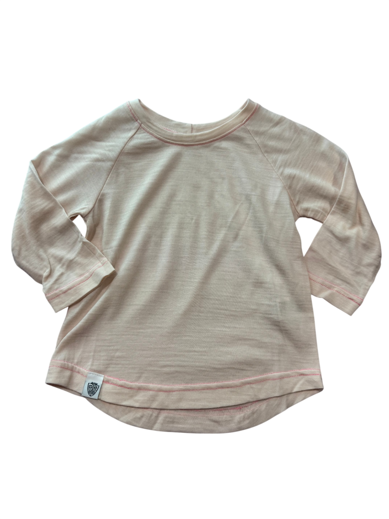 Holly and Humphrey Long-Sleeve T-Shirt, Light beige, 2
