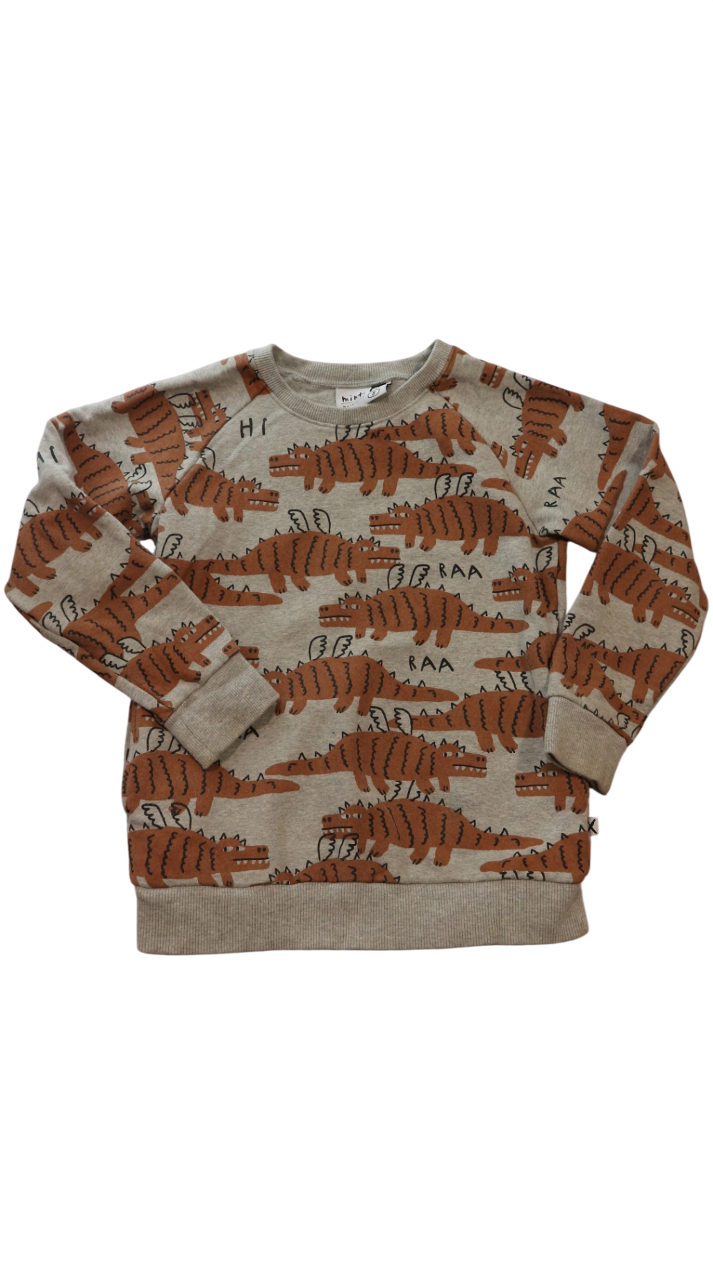 Minti Jumper, Grey/Brown Dragons, 8