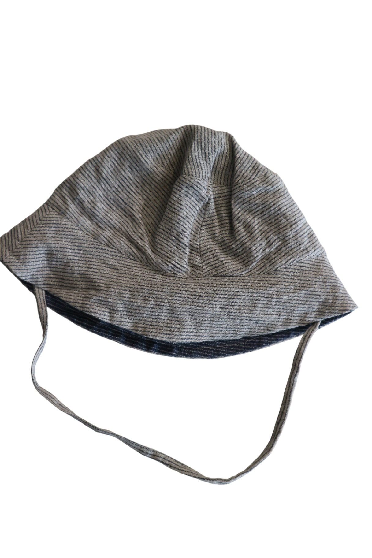 Unbranded Hat, Grey/blue stripe, L