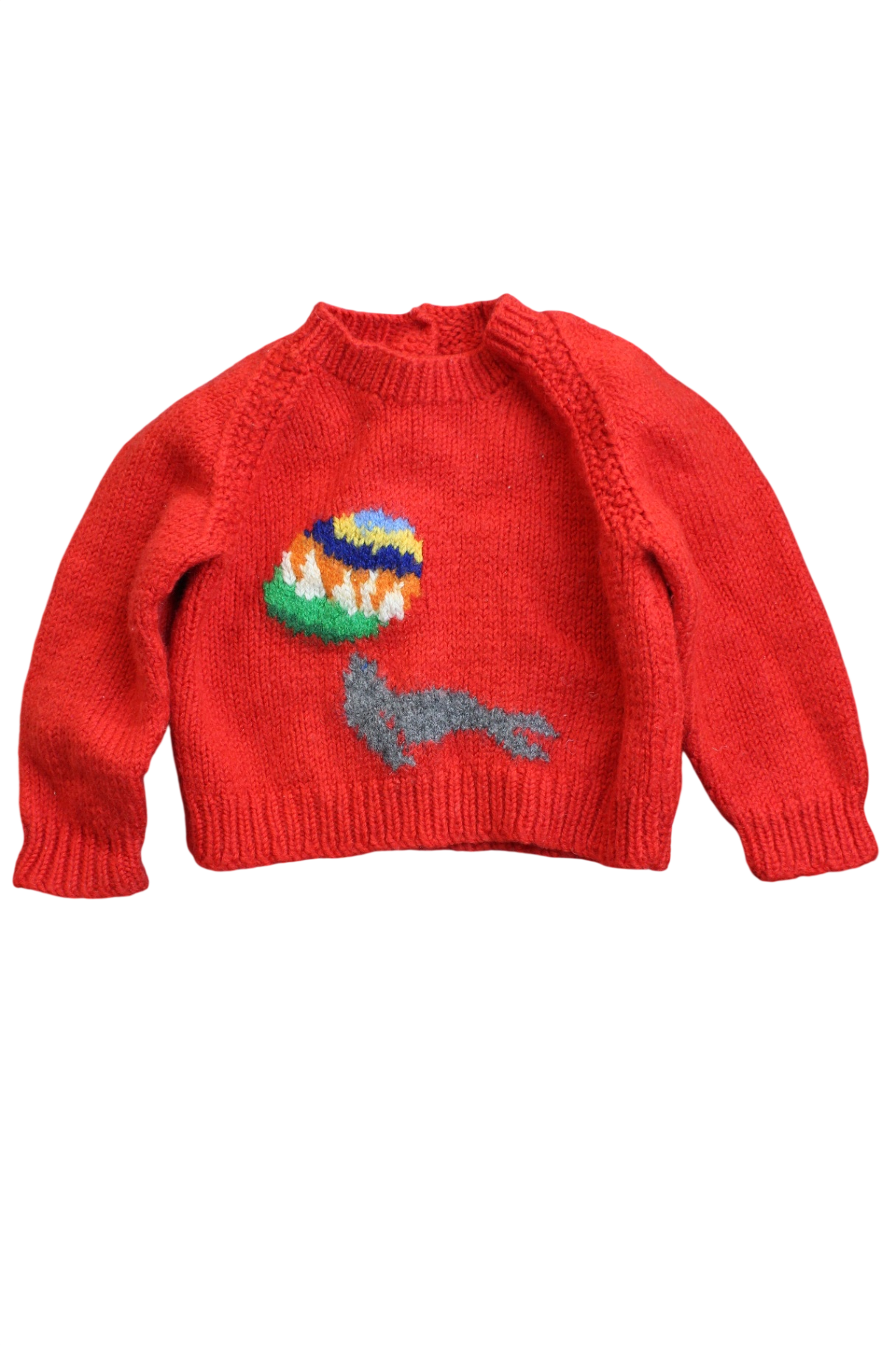 Handknit Knitwear, Red, 1
