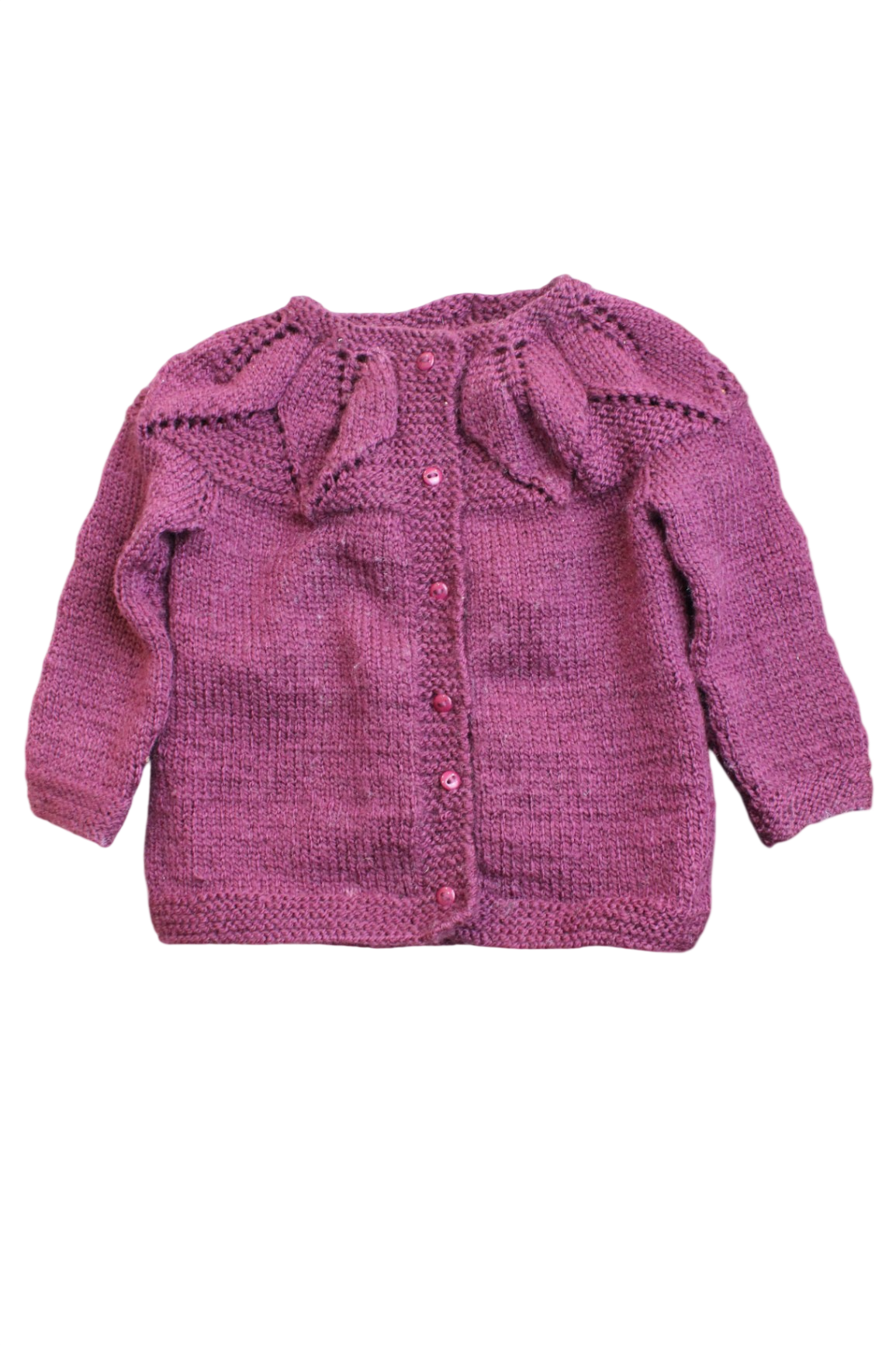 Handknit Knitwear, burgundy, 2-3