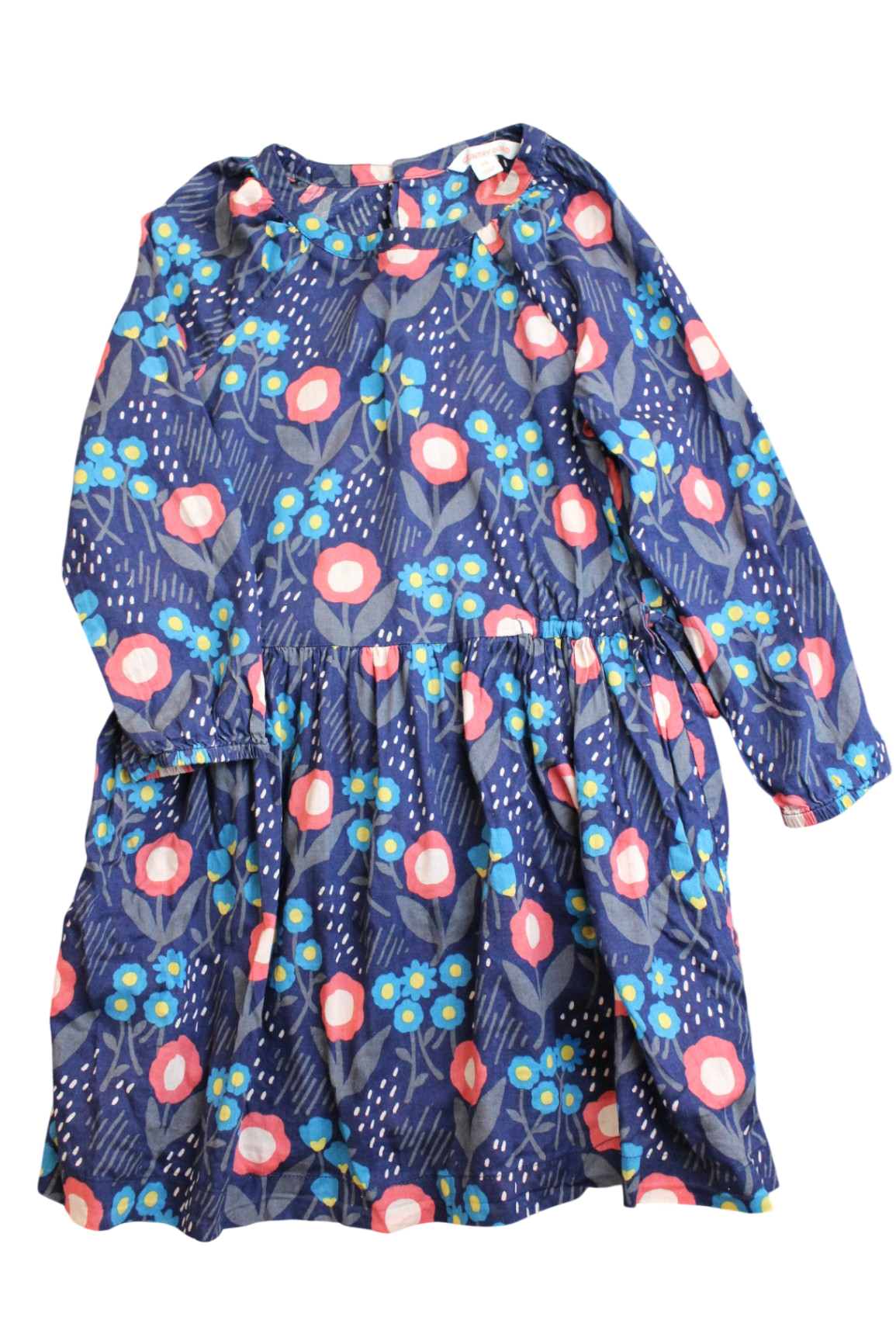 Country Road Dress, Navy, 5