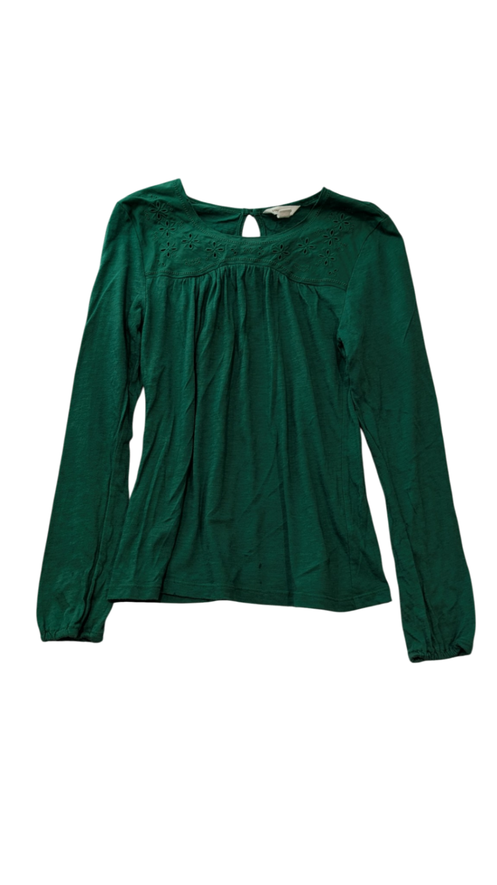 Country Road Long-Sleeve Top, Green, 8