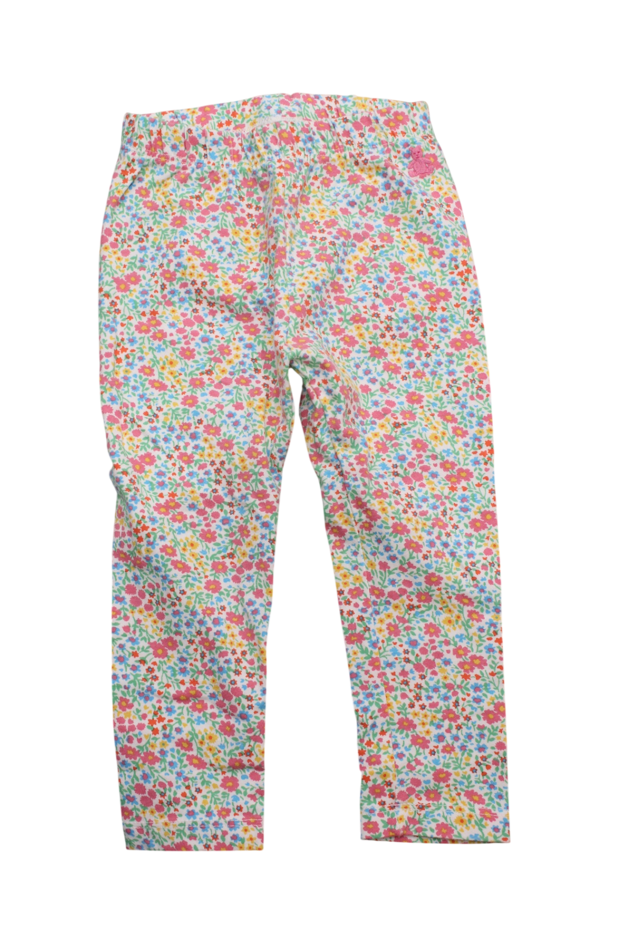 Baby Gap Pants, Multicolour floral with pink, blue, yellow and green, 2