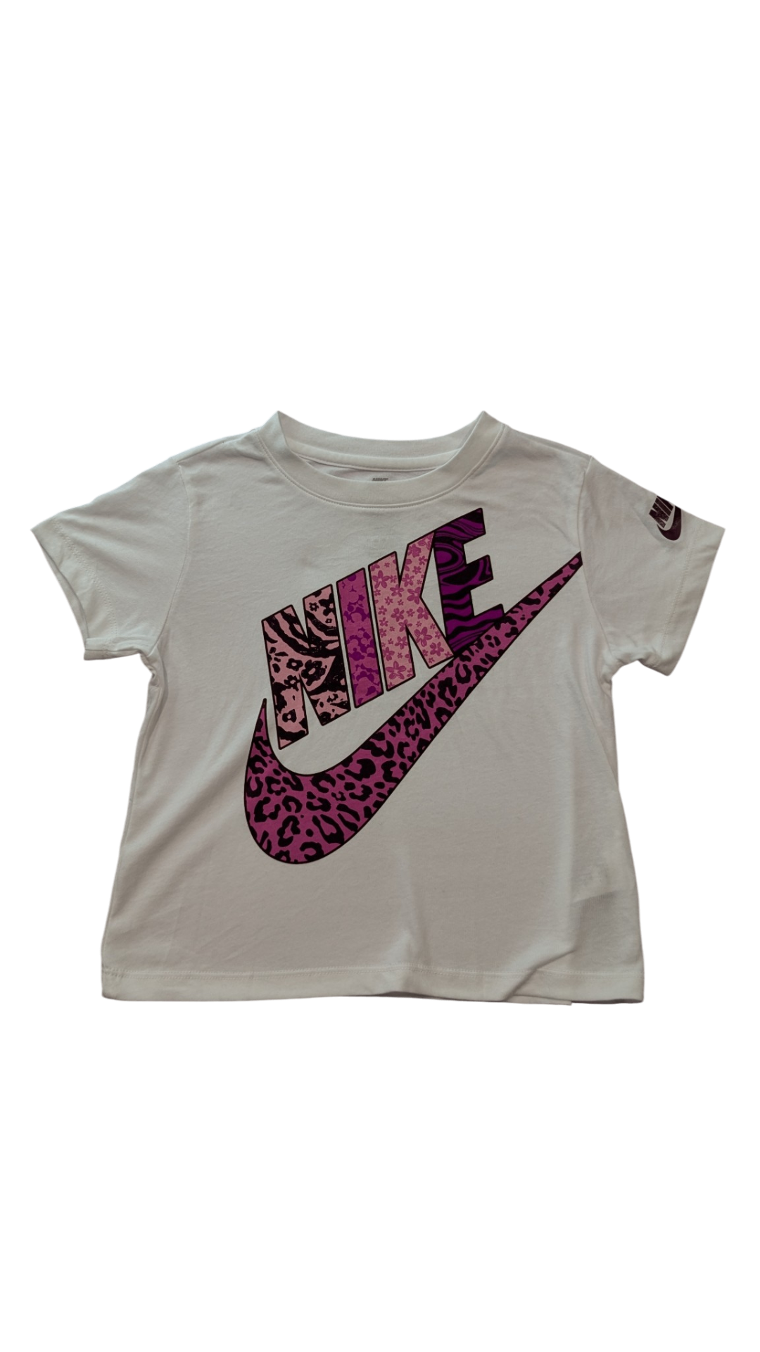 Nike T-Shirt, White, 6-7Y