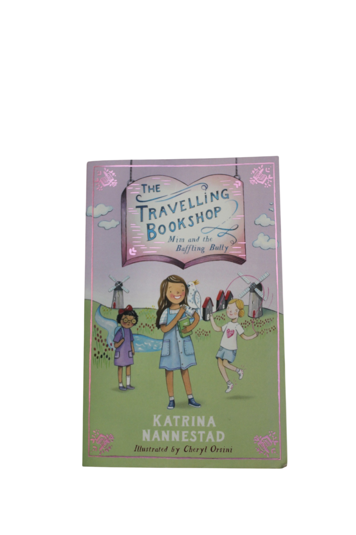 The Travelling Bookshop Book, Purple and green,