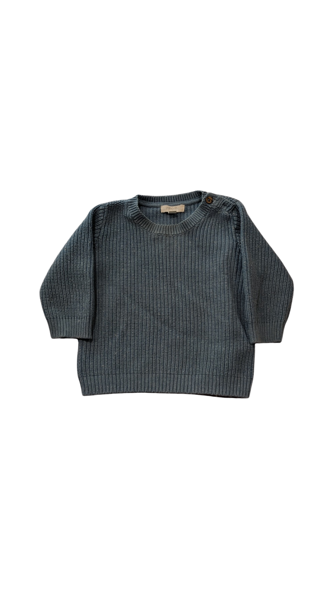 Purebaby Jumper, Blue Grey, 0