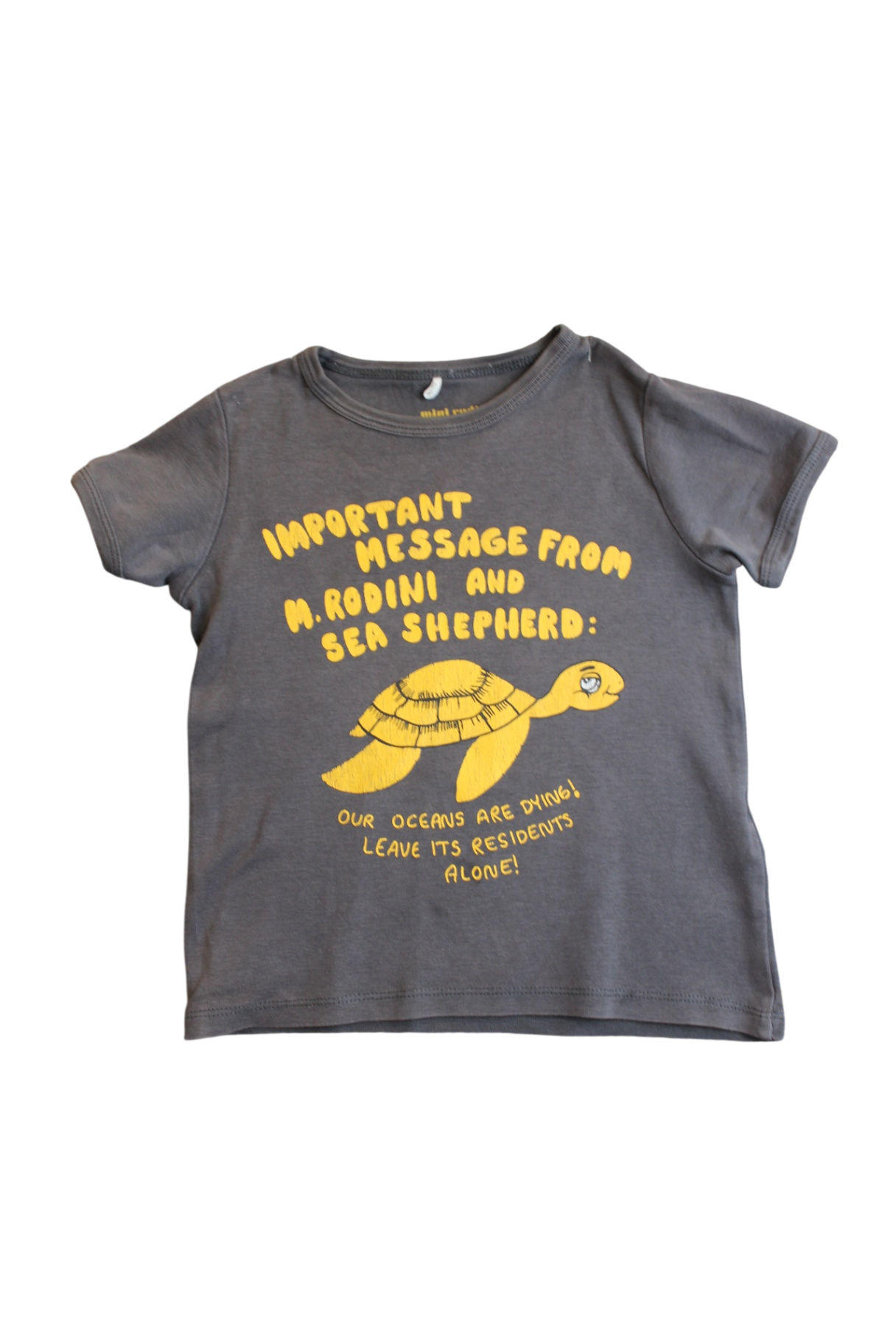 Mini Rodini T-Shirt, Grey, 4-5