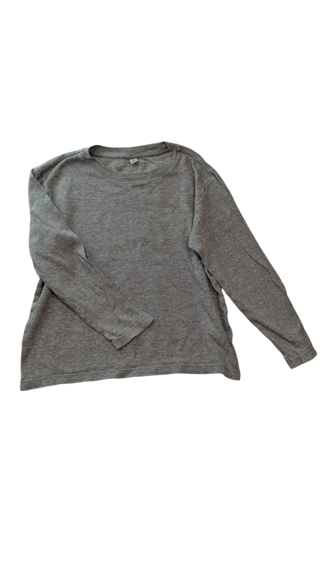 Uniqlo Long-Sleeve T-Shirt, Grey, 5-6Y