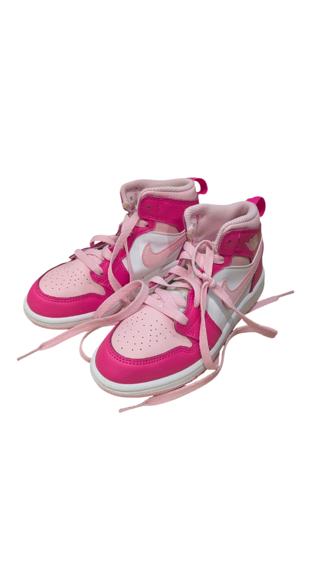 Nike Air Jordan Shoes, Pink and White, US 13/EUR 31