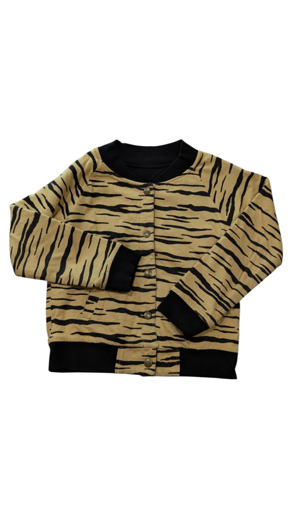 Hux Jacket, Tan w Black Tiger Stripes, 7