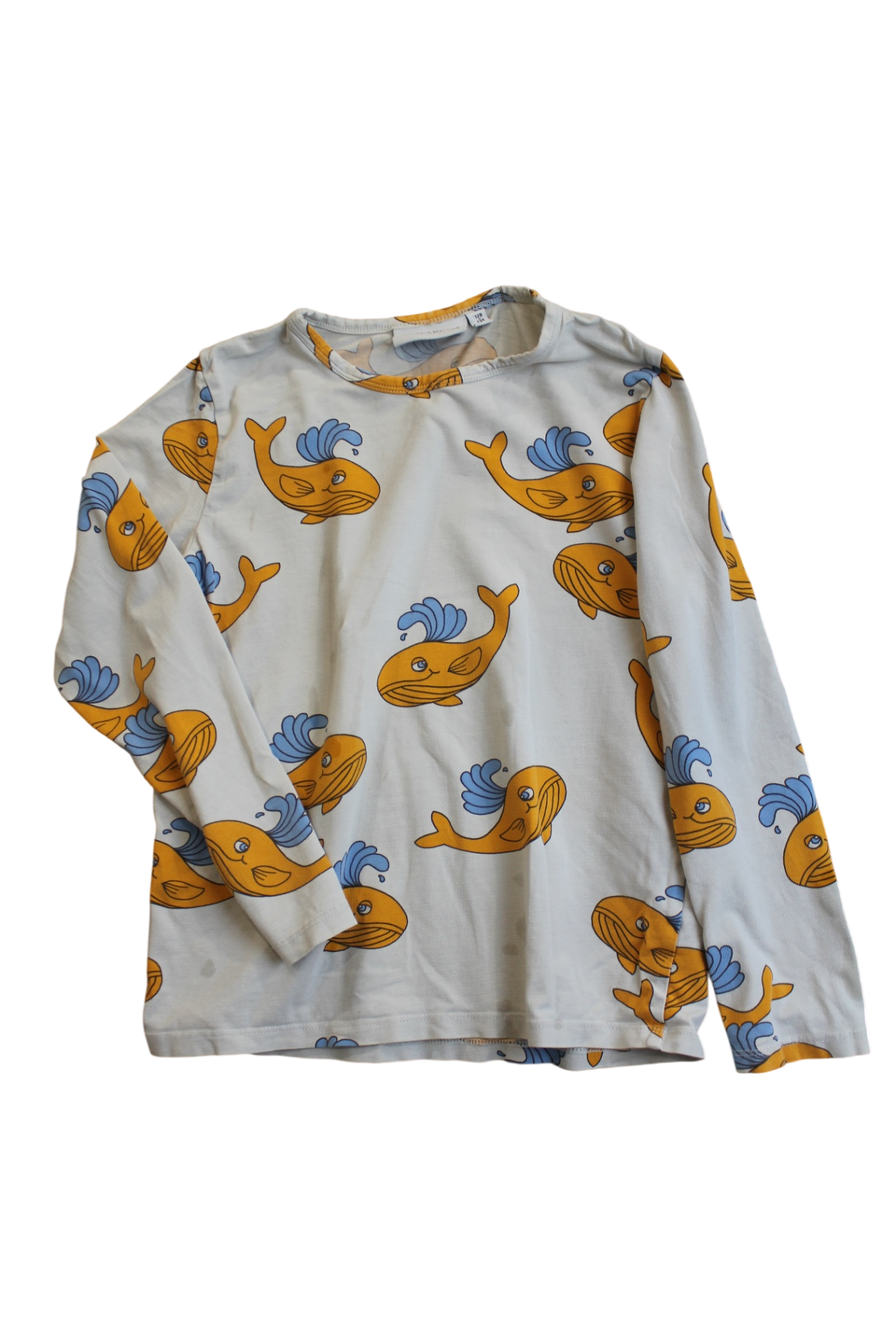 Mini Rodini Long-Sleeve T-Shirt, Grey, 7-9