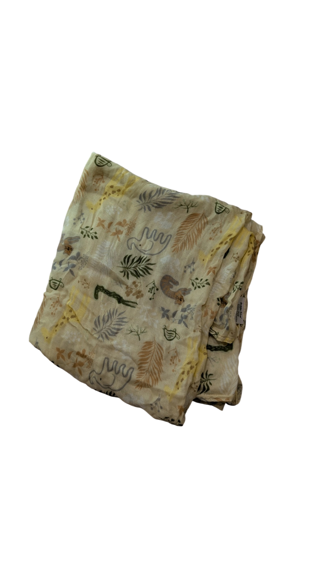 Bubba Blue Baby Wrap, Beige w Zoo Animals, Large
