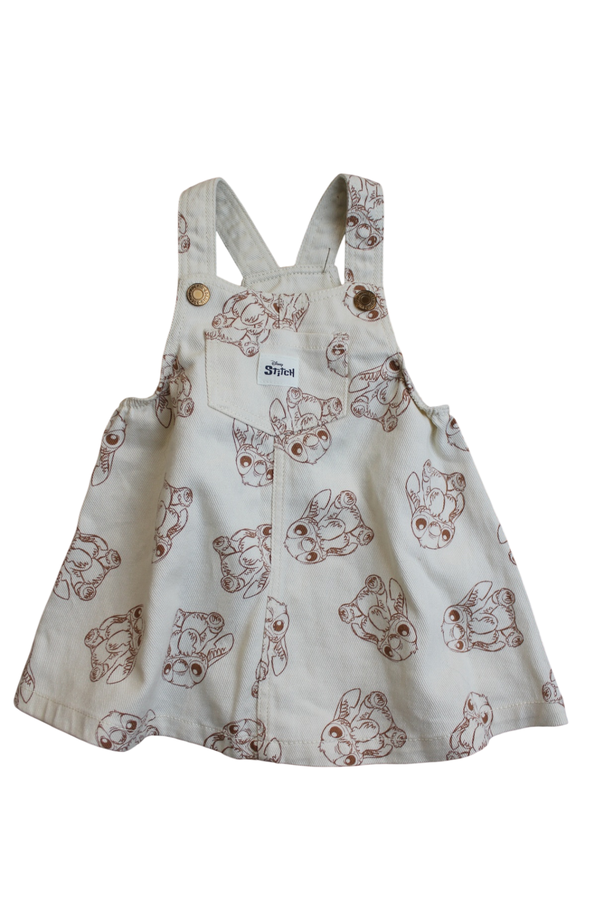 H&M x Stitch Pinafore, Cream, 00
