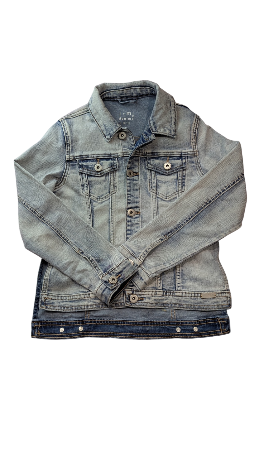 Jac and mooki Jacket, Light Blue Denim, 9/10