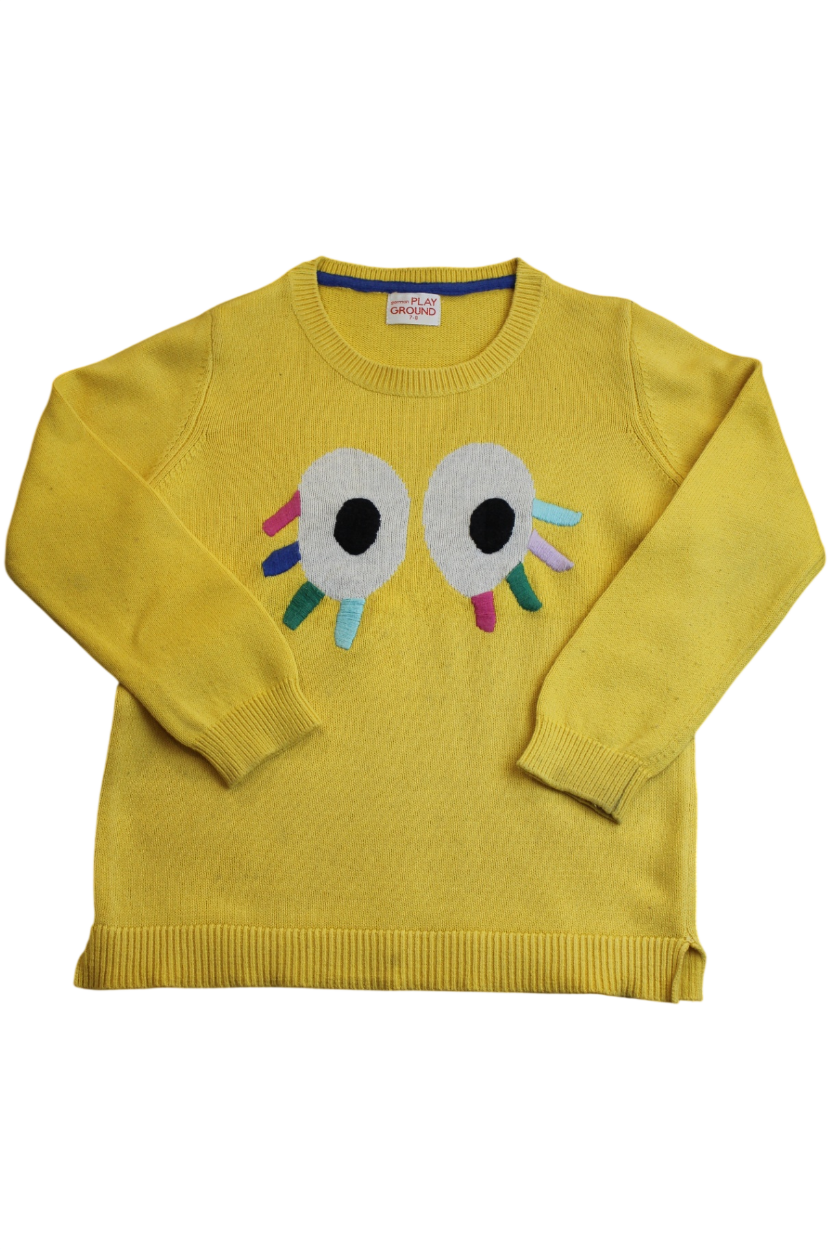 Gorman Playground Knit Jumper, Yellow, 8