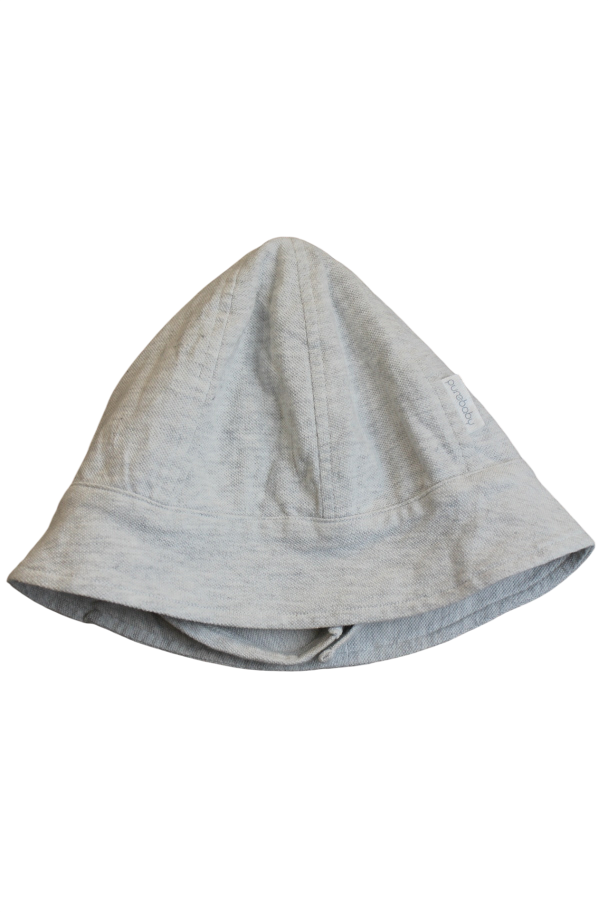 Purebaby Sun Hat, Light Grey, Large