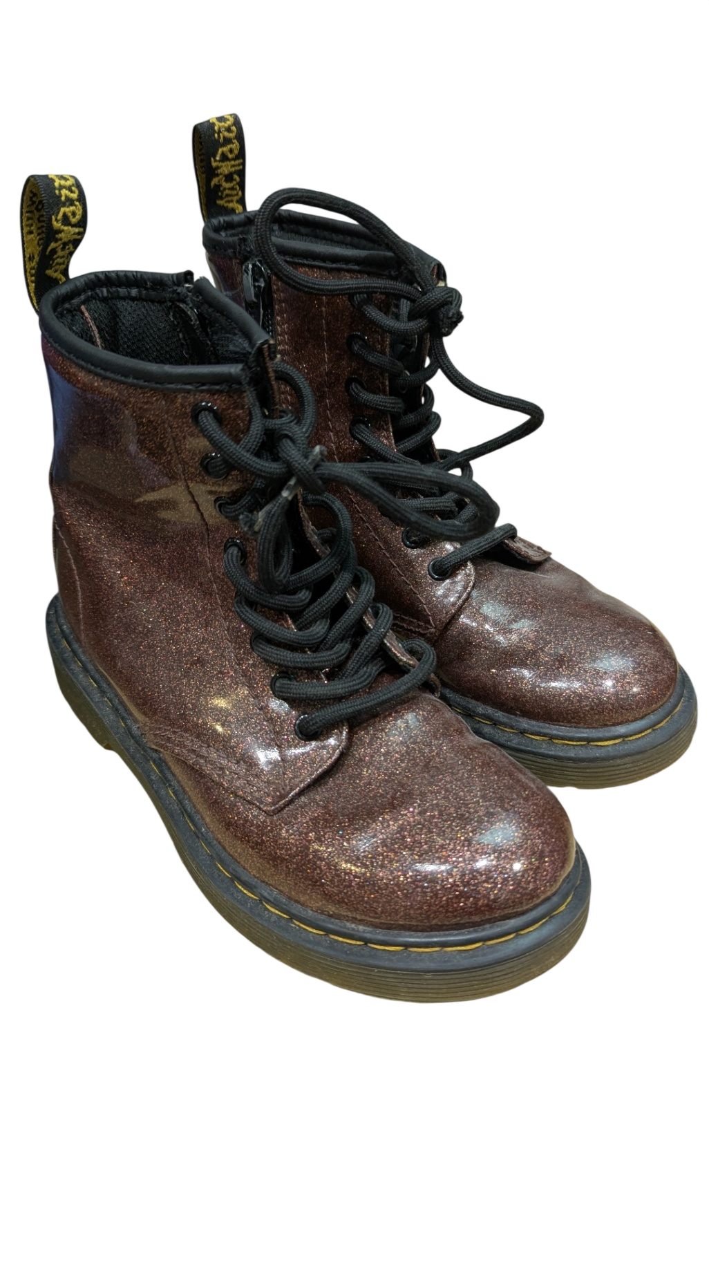 Dr. Martens Boots, Metallic Brown, EU 31/US 13
