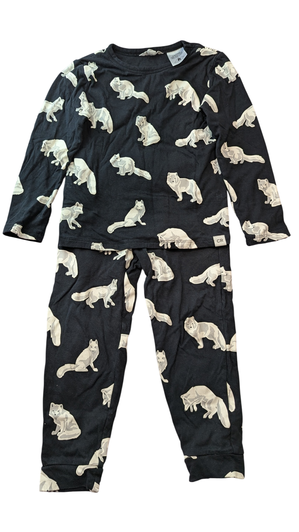 Country Road Pajama Set, Black, 4-5