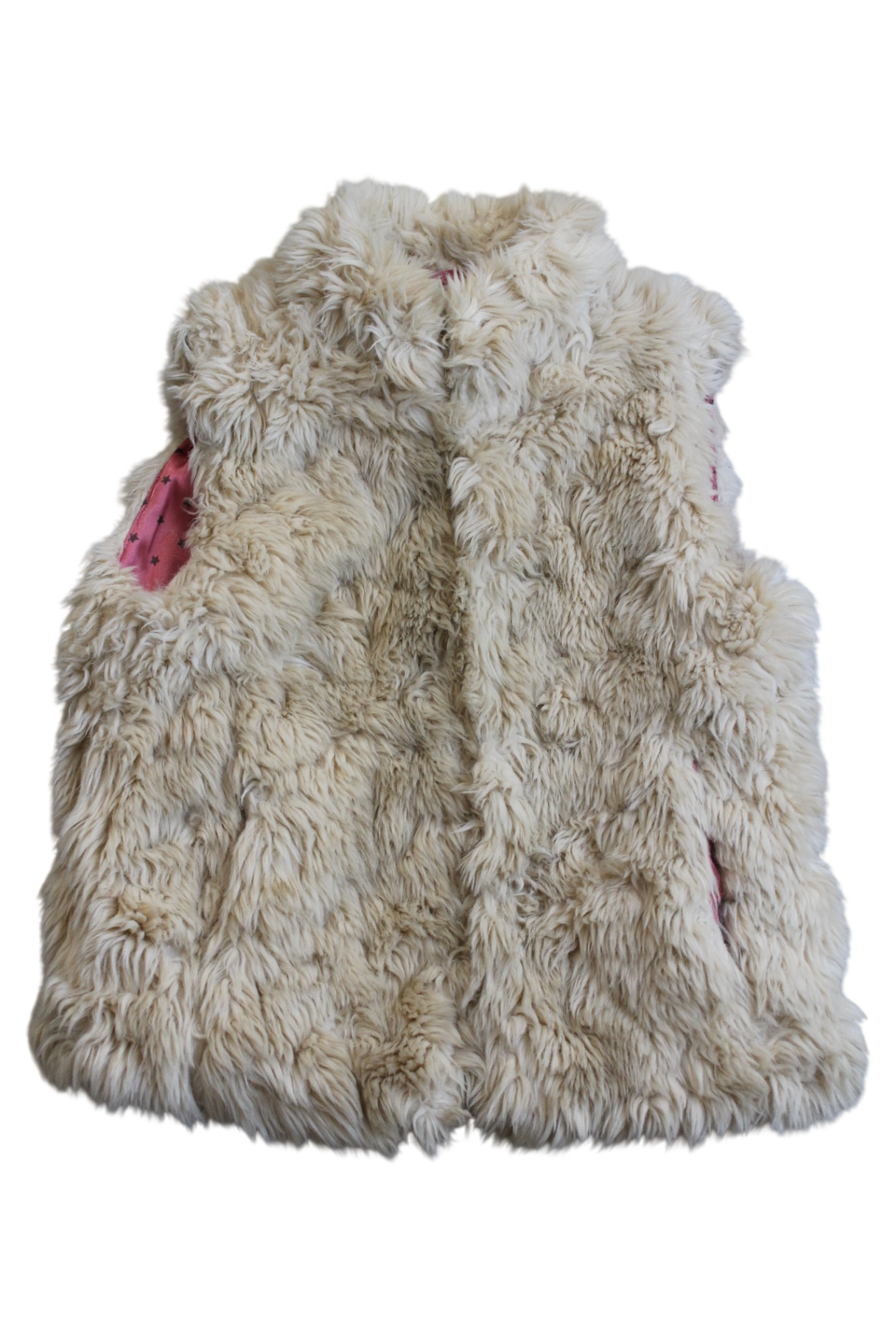 Mini Boden Vest, Beige, 6-7