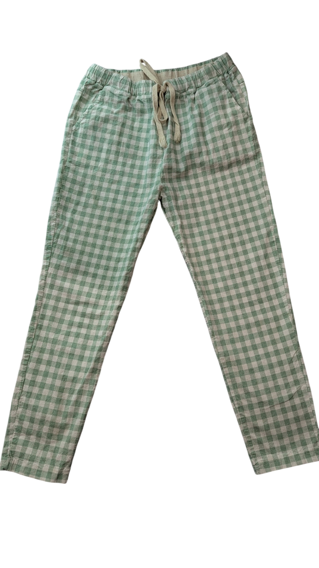 unbranded Pants, Green and white, 9-10?