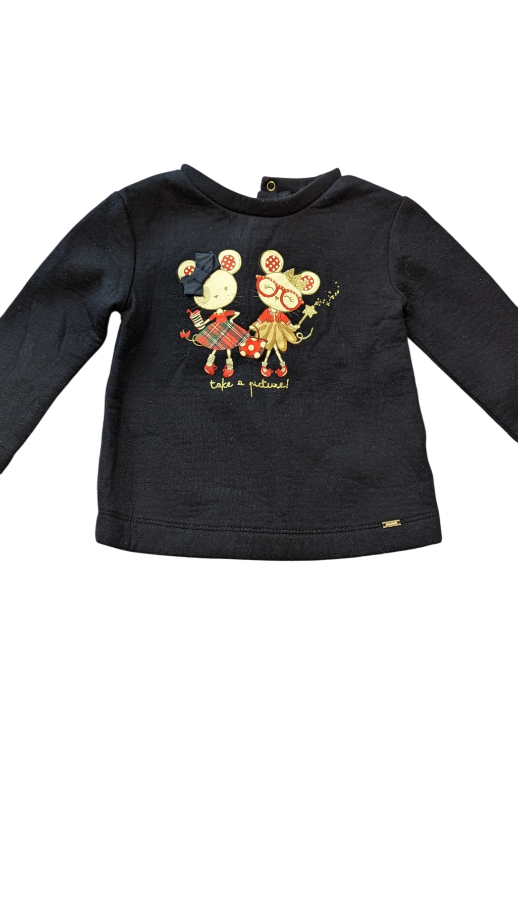 Mayoral Long-Sleeve Top, Navy, 12m