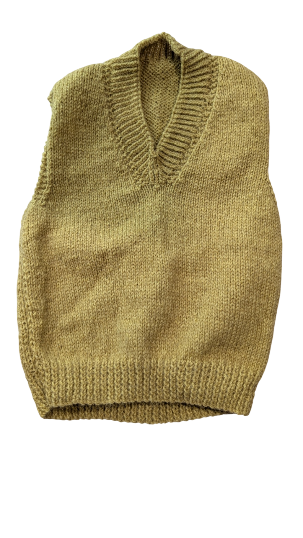 Handknit Vest, Tan, 1?