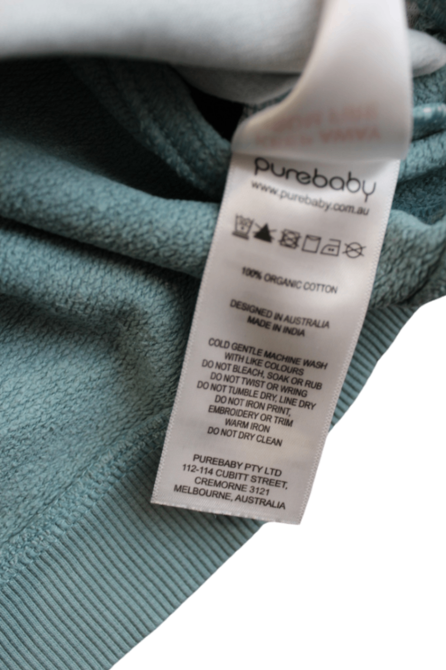 Purebaby Jumper, Light Blue, 4