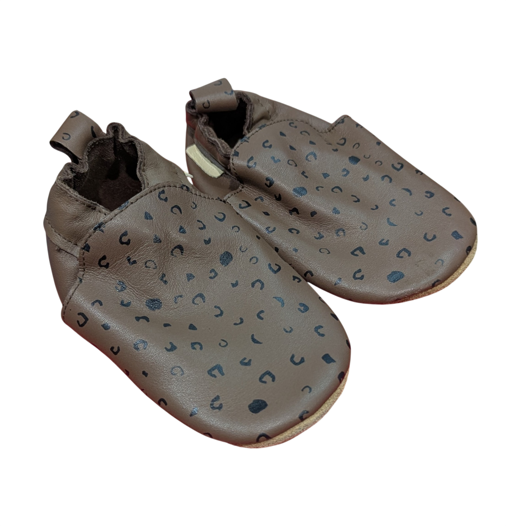 Boumy Shoes, Brown print, L (EU21/22)