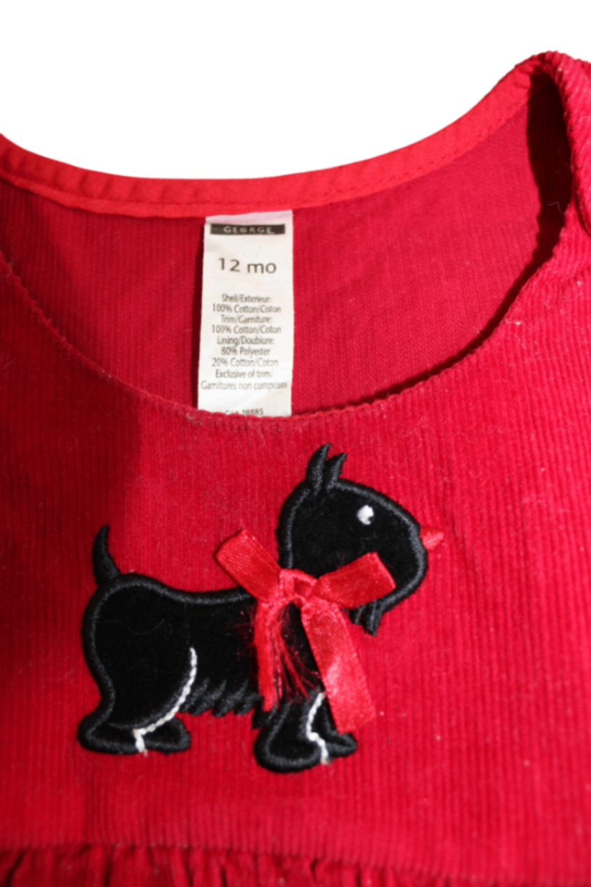 George Dress, Red, 0