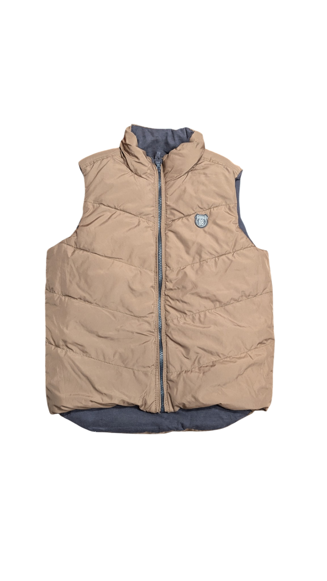 Esprit Puffer Vest, Brown, 10-11Y