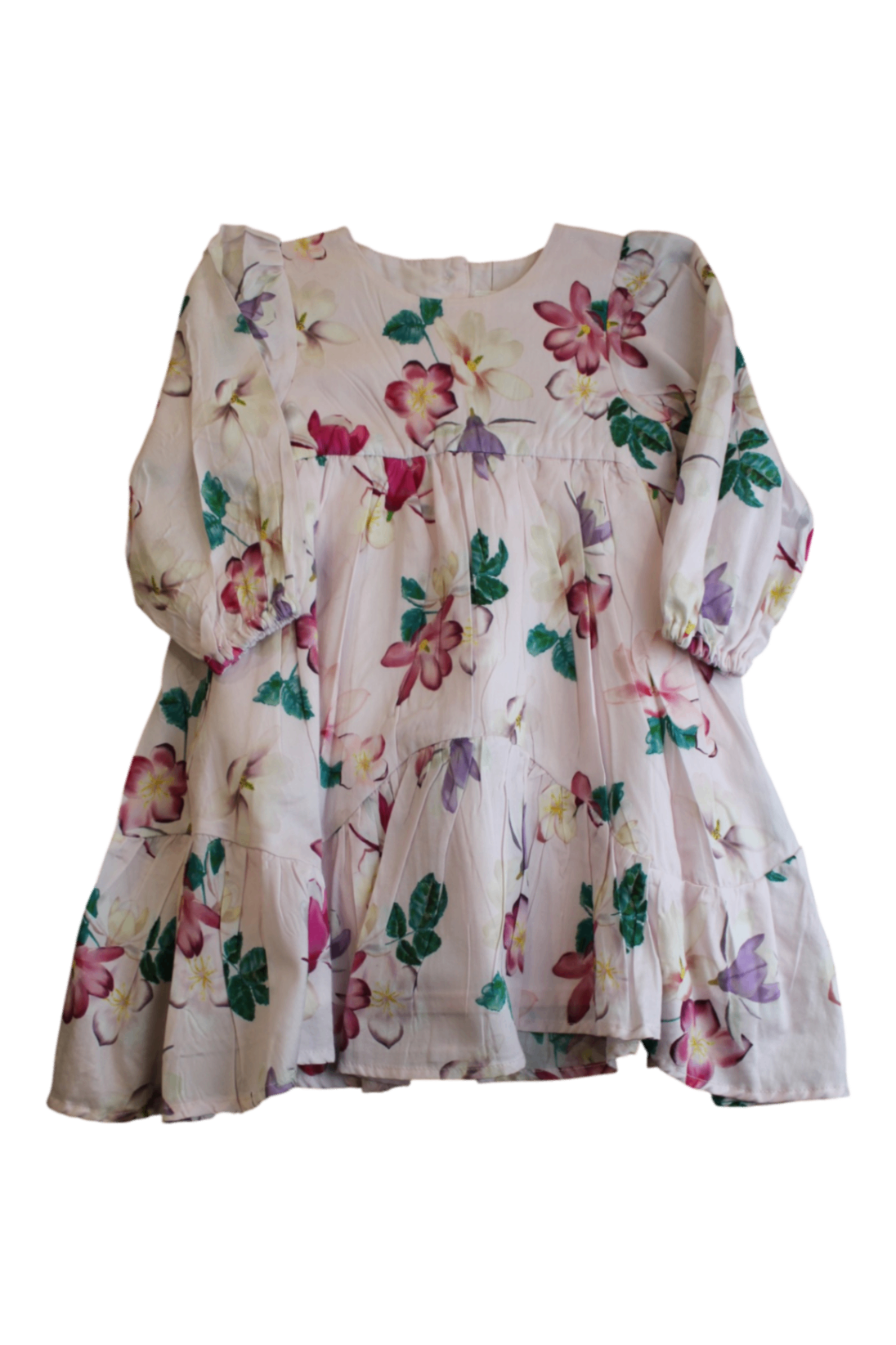 Origami Dress, Pink floral, 2