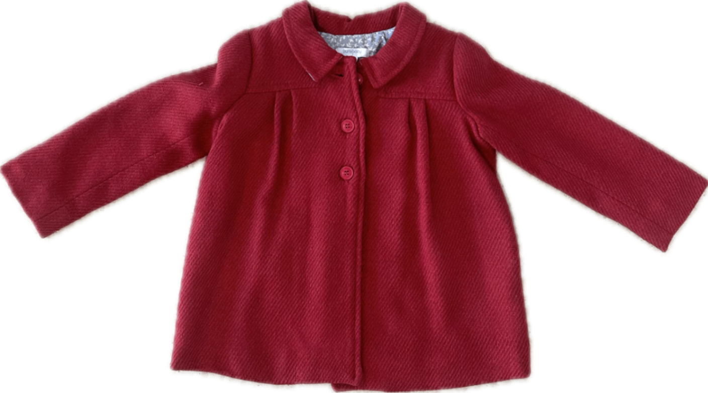 Purebaby Coat, Red, 2