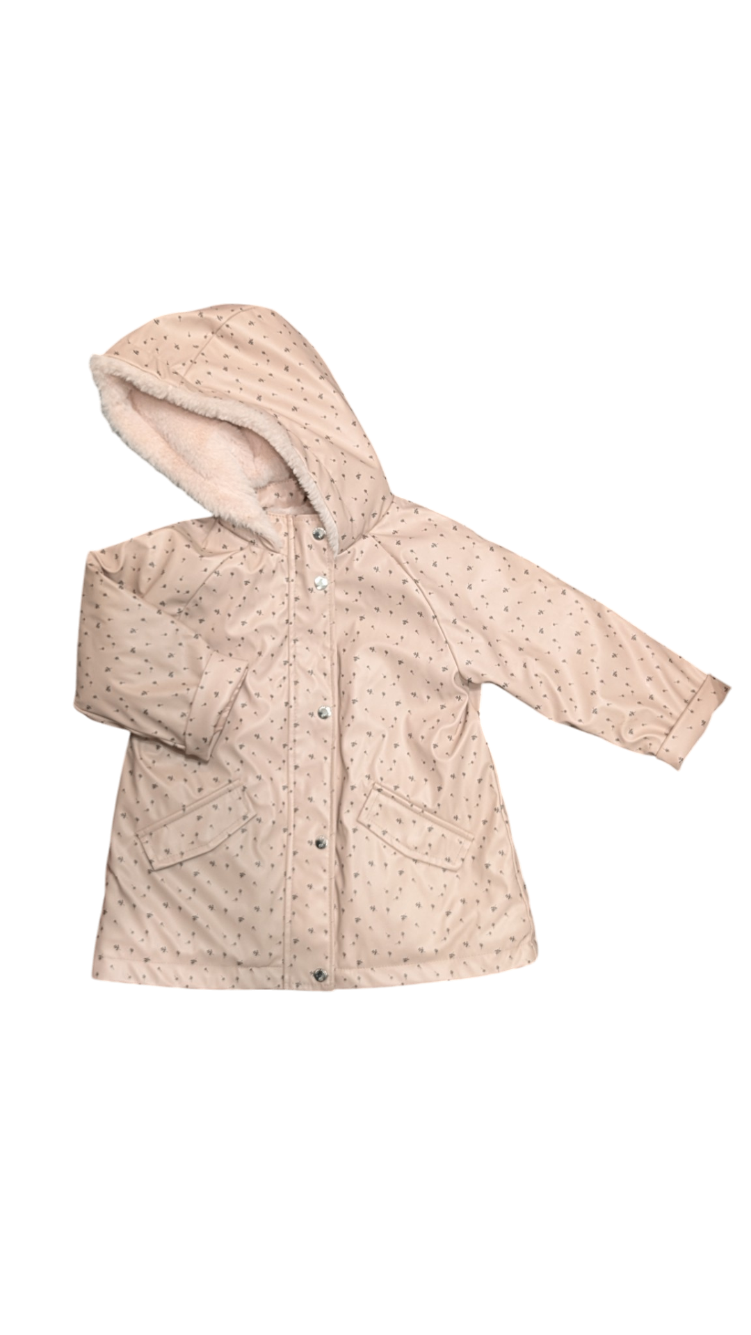 Zara Jacket, Pink w Grey Prints, 2-3Y